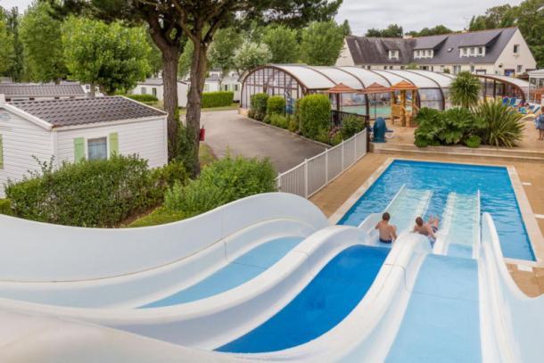 Carnac - Mobil Home - 5 Pers - 2 Ch - Camping Moulin De Kermaux 4* - Piscine Esterno foto